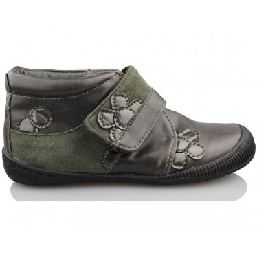 ELFOS KIDS VELCRO FLOR  MARRON