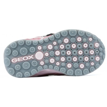 ZAPATILLAS LUCES GEOX JR SHUTTLE GIRL  ROSE_SILVER