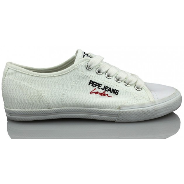 PEPE JEANS JUNIOR LOW CUT  BLANCO