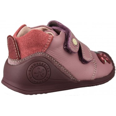 BIOMECANICS ZAPATO BEBE DOBLE VELCRO JUNGLE  MALVA