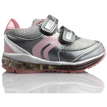 GEOX B DEPORTIVA CHICA LUCES FASHION  PLATA