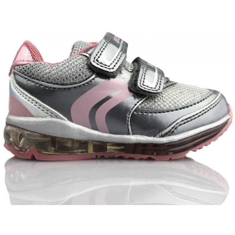GEOX B DEPORTIVA CHICA LUCES FASHION  PLATA