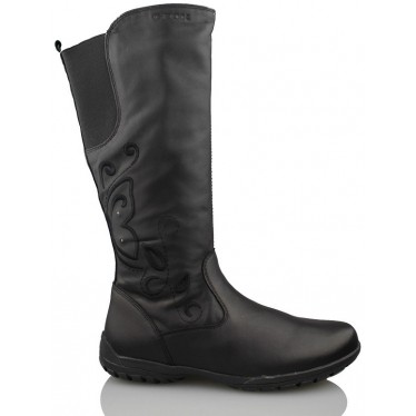 GEOX BOTA CASUAL PARA NIÑA Y MUJER BLACK  NEGRO