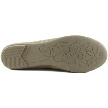 VULLADI SERRAJE MANOLETINAS COMODAS MUJER  BEIGE