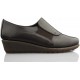 FLEXX MOCASIN COMODO MUJER CUÑA  MARRON