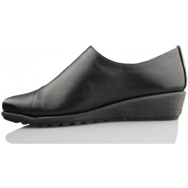 FLEXX MOCASIN COMODO MUJER CUÑA  NEGRO