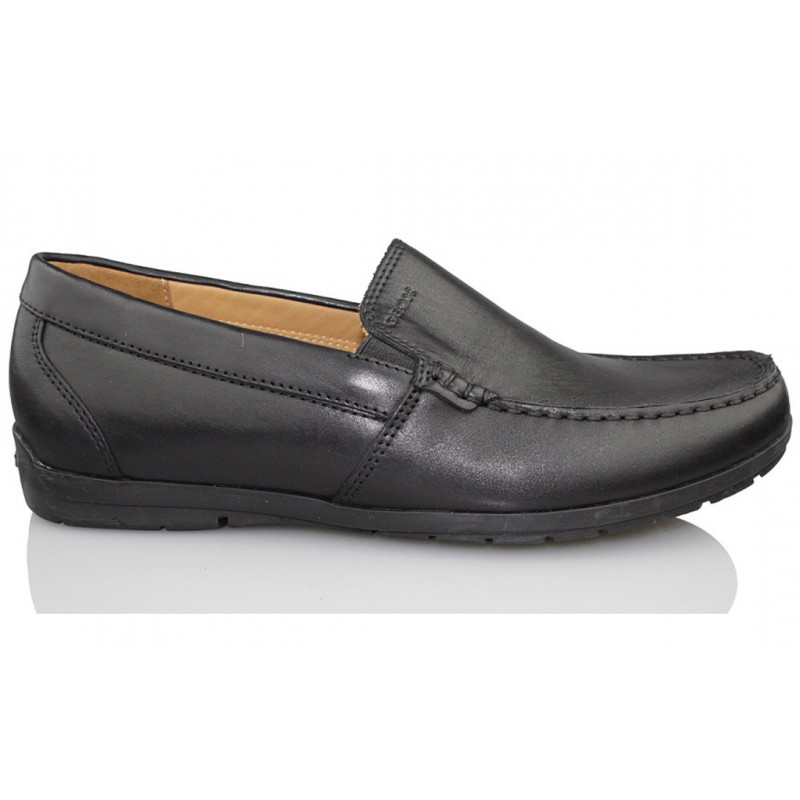 GEOX MOCASIN HOMBRE PIEL  NEGRO