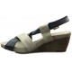 Woman wedge sandal PAKER  AZUL