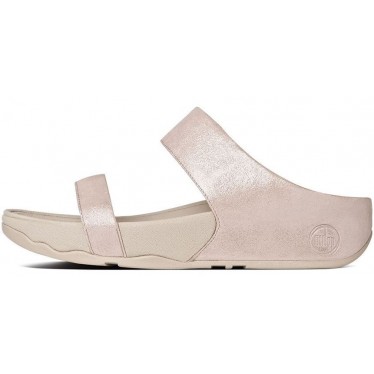 Lulu FITFLOP shimmer suede slide  ROSA