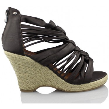 MUSTANG sandals with wedge strips  MARRON