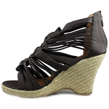 MUSTANG sandals with wedge strips  MARRON