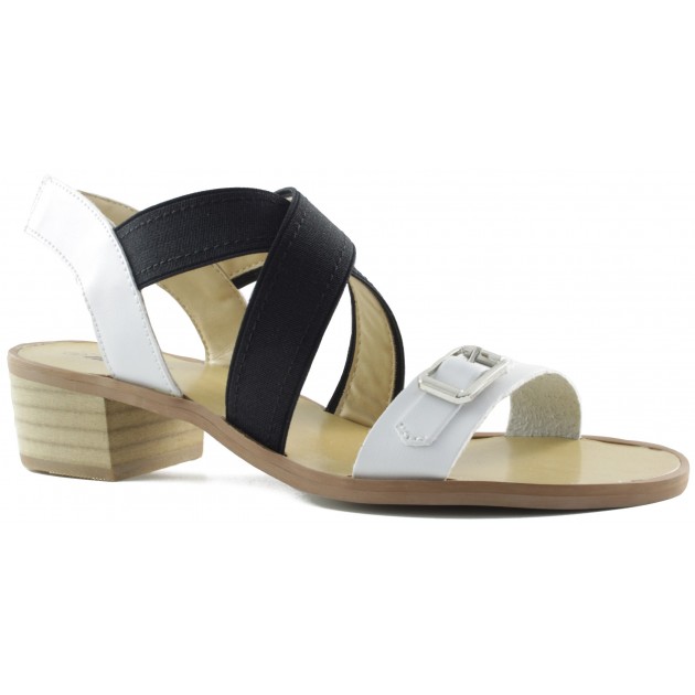 MUSTANG square heel sandal NEGRO