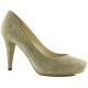 Cafe Noir woman shoe heel  TAN