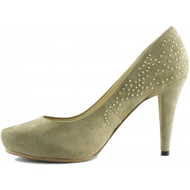 Cafe Noir woman shoe heel  TAN