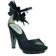 Cafe Noir heel sandals dress.  NEGRO