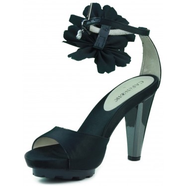 Cafe Noir heel sandals dress.  NEGRO