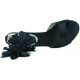 Cafe Noir heel sandals dress.  NEGRO