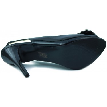 GUESS woman shoe heel open  NEGRO