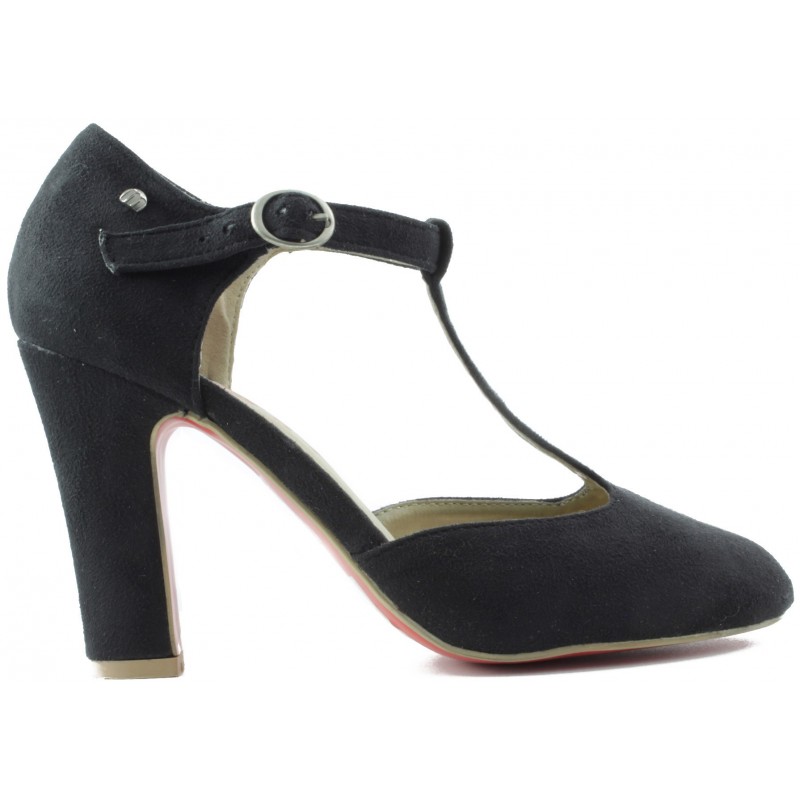 MUSTANG closed toe shoe heel  NEGRO