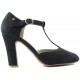 MUSTANG closed toe shoe heel  NEGRO