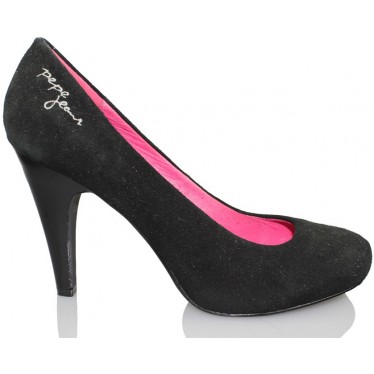 PEPE JEANS youth shoe heel  NEGRO