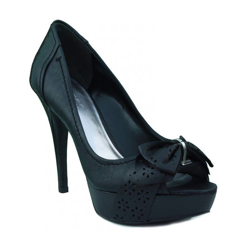 GUESS woman shoe salon elegant high heels  NEGRO