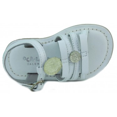 OCA LOCA leather baby sandal  BLANCO