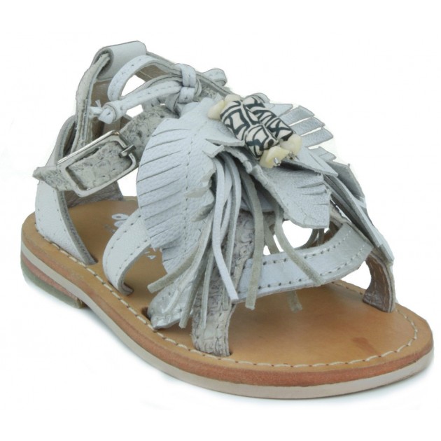 OCA LOCA leather sandal baby girl BLANCO