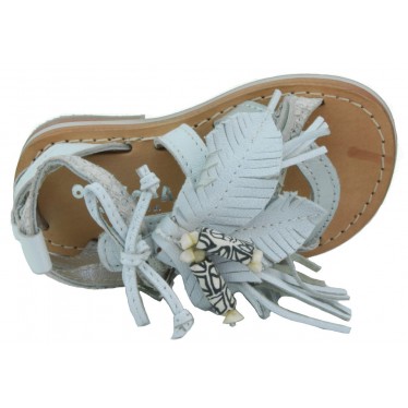 OCA LOCA leather sandal baby girl  BLANCO