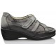 Drucker CALZAPEDIC moccasin wide and comfortable Velcro.  NEGRO