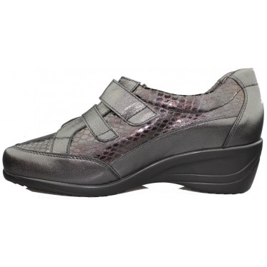 Drucker CALZAPEDIC moccasin wide and comfortable Velcro.  NEGRO