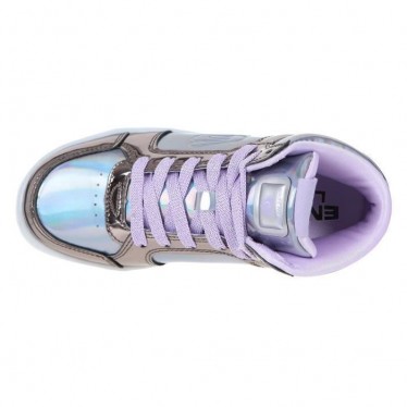 GRAY AND PURPLE SKECHERS SNEAKERS  GRIS
