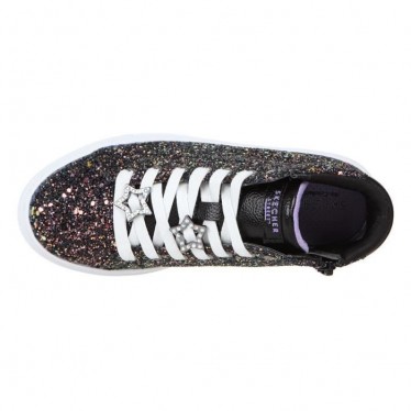 BLACK AND WHITE SKECHERS SNEAKERS  NEGRO