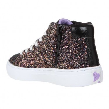BLACK AND WHITE SKECHERS SNEAKERS  NEGRO