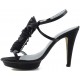 ANG ALARCON SATIN PARTY SHOES  NEGRO