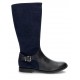 GARVALIN engraved suede boot girl  AZUL