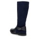 GARVALIN engraved suede boot girl  AZUL