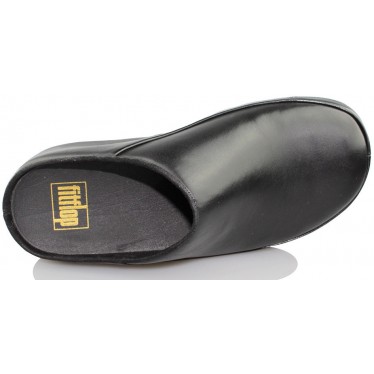 FITFLOP comfortable leather clogs  NEGRO
