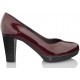 KROC patent leather shoe salon  BURDEOS