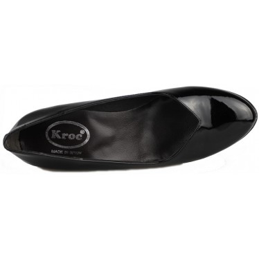 KROC patent leather shoe salon  NEGRO