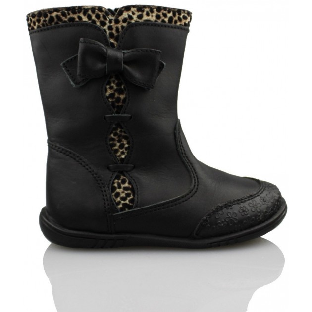 PABLOSKY girl leopard boots NEGRO