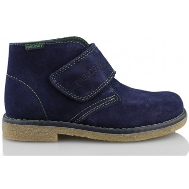 Pablosky boot child velcro  AZUL