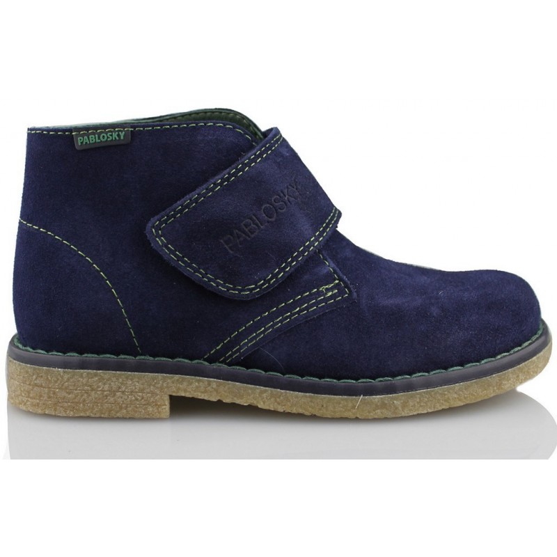 Pablosky boot child velcro  AZUL