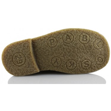 Pablosky boot child velcro  AZUL