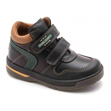 SKIN BOOT VELCRO child PABLOSKY  MARRON