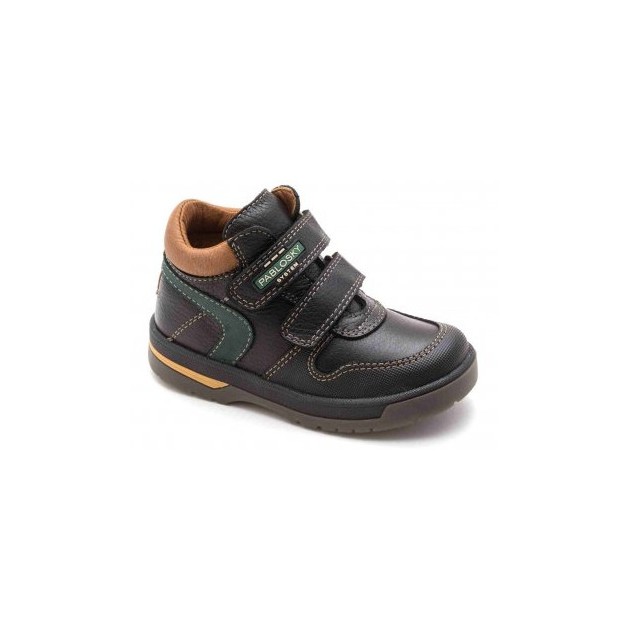 SKIN BOOT VELCRO child PABLOSKY MARRON