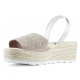 SANDALS WITH WEDGE ARANTXA SERRAJE COMODAS NIQUEL