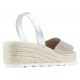 SANDALS WITH WEDGE ARANTXA SERRAJE COMODAS NIQUEL