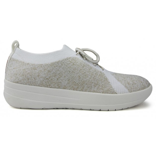 SLIPPERS L40 FITFLOP F-SPORTY UBERKNIT SNEAKERS W METALLIC GOLD SLIPPERS L40 FITFLOP F-SPORTY UBERKNIT SNEAKERS W METALLIC GOLD