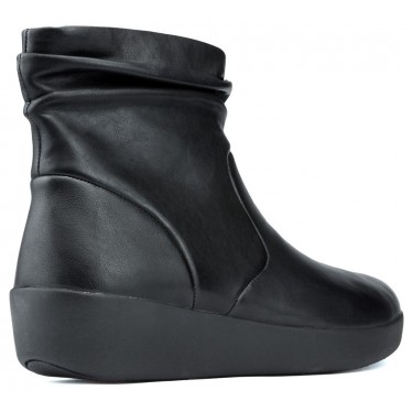 FITFLOP SKATEBOOTIE LEATHER BOOTS BLACK